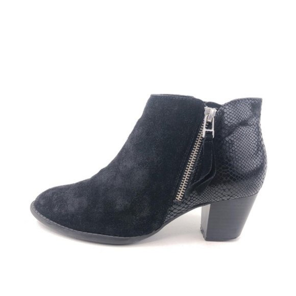 Vionic 322 Anne Black Suede Ankle Boots 6.5 - Picture 1 of 12